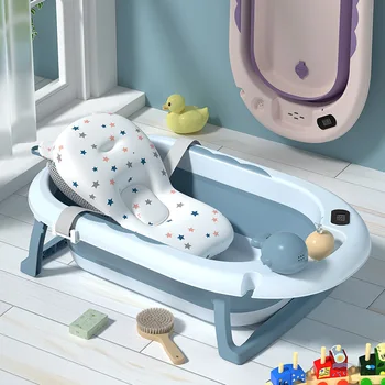  Главная большая складная теплая детская ванночка Детская ванночка Ванна для сидения и лежания детская ванночка