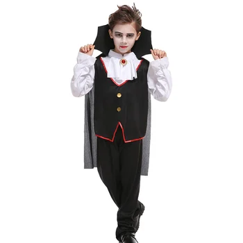  Карнавальная вечеринка Хэллоуин Дети Детский костюм вампира Фантазия Принц Вампир Косплей для мальчика