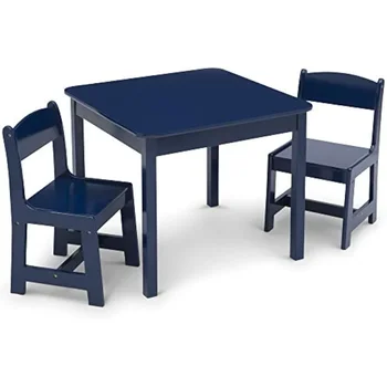  Домашнее задание и многое другое Детский стол и стул для детей от 2 до 6 лет, обучающихся на дому, Время перекуса Deep Blue Для детей Бесплатно