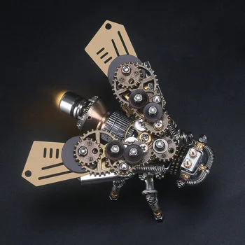  3d металлическая головоломка набор моделей светлячков металлическая сборка игрушка своими руками механическая детская развивающая игрушка оса стрекоза креативный подарок