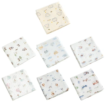  Детское одеяло хлопчатобумажные пеленки с красивым цветочным рисунком для новорожденных малышей