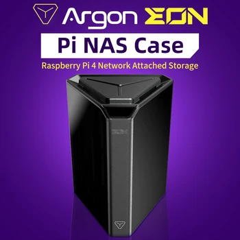  Raspberry Pi 4 Argon EON Pi NAS Case 4 ОТСЕКА Сетевого Хранилища С Портами Жесткого Диска SATA Корпус для Raspberry Pi 4 Model B