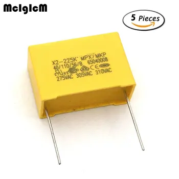  MCIGICM 5шт конденсатор X2 конденсатор 275 В переменного тока С шагом 27,5 мм X2 Конденсатор из полипропиленовой пленки 2,2 мкФ