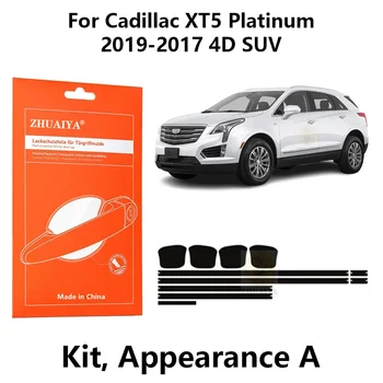  ZHUAIYA Защита Края Двери Дверная Ручка Чашка Защитная Пленка Для Краски TPU PPF Для Cadillac XT5 Platinum 2019-2017 4D SUV