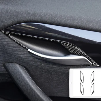  Для BMW X1 E84 2013-2015 Ремонт дверной ручки из углеродного волокна Декоративная рамка Аксессуары для интерьера Наклейка