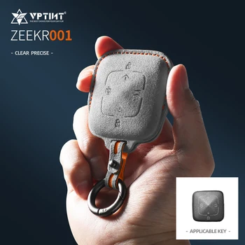  vptint для автомобильного ключа ZEEKR 001 Suede Bluetooth Smart Key Set автомобильные аксессуары для автомобильных ключей высшего качества