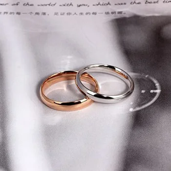  1шт Au750 18-Каратное золотое кольцо для женщин с гладкой поверхностью Золотое кольцо для женской любви Обручальное кольцо 5-10 долларов США