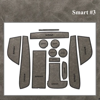  Противоскользящий коврик для автомобильных ворот Smart # 3 # 3 2023, Нескользящая накладка для дверных пазов, Кожаная подставка для авто, аксессуары для интерьера