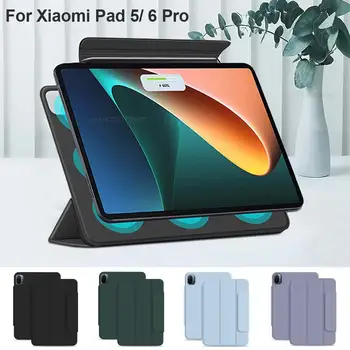  Для Xiaomi Pad 5 6 Pro Чехол Магнитный Funda для Mi Pad 5 6 Pro Чехол для планшета 2023 Ультратонкие Противоударные Откидные Кожаные Чехлы