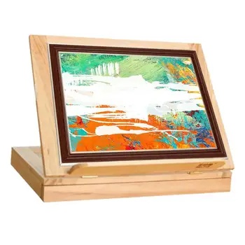  Настольный ящик для рисования, мольберт из букового дерева, Переносной деревянный ящик для рабочего стола художника, подставка для регулировки деревянной столешницы, мольберт для рисования &