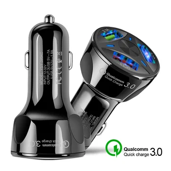  Автомобильное зарядное устройство для мобильного телефона Qc3.0 с тремя USB-разъемами для VW Polo Passat B5 B6 CC GOLF Bora Tiguan