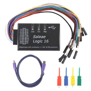  Профессиональный USB Logic16 USB Logics Analyzer ADWE 16-Канальный Высокоскоростной Совместимый Мультисистемный Анализатор