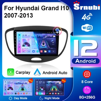  Автомагнитола 2 Din Android 12 для Hyundai Grand I10 2007-2013 Мультимедийный плеер Carplay Авто Стерео GPS DVD Головное устройство Navigatore