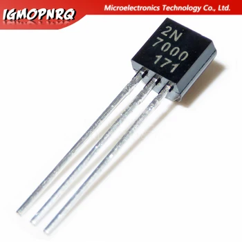  50шт 2N7000 TO-92 МОП-транзистор с малым сигналом, 200 аМпер, 60 Вольт N-канальный новый оригинальный