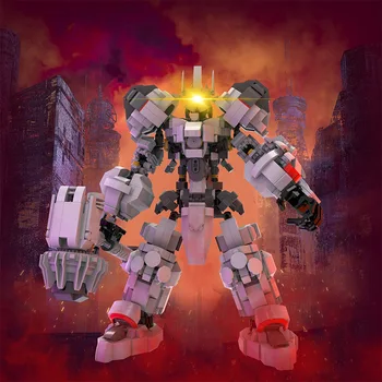  MOC Для Перезаписанного Набора Строительных Блоков Reinhardt Mecha Стрелялка Blizzard Rock Робот Кирпичи Игрушки Для Детей Подарок На День Рождения