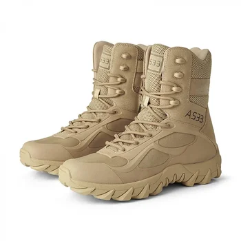  Мужские уличные военные ботинки, мужские Тактические ботинки спецназа, Защитная обувь для боевых действий в пустыне, Мужская Походная обувь, Армейские ботинки