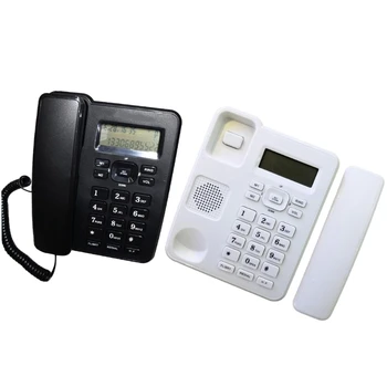  Стационарный Телефон KX-6001CID Английский Проводной Телефон для Дома/Отеля/Офиса, Фиксированный Дисплей Стационарного Вызывающего Абонента, Энергосбережение