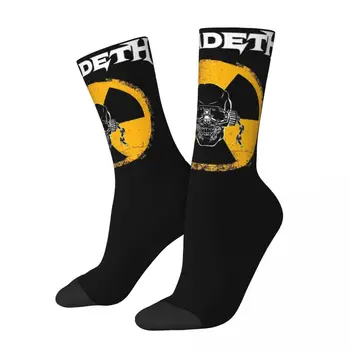  Забавные мужские и женские носки MegaDanger от хэви-метал группы Megadeth, теплые футбольные носки, лучшая идея подарка