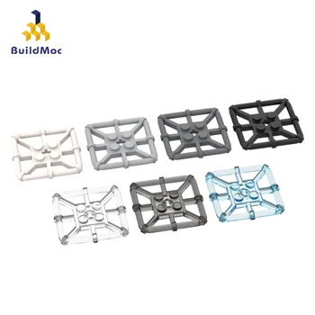  BuildMoc 10ШТ Собирает частицы 30094 2x2 С четырехсторонней рамкой, пластинчатые кирпичи, строительные блоки, сменные высокотехнологичные игрушки-детали
