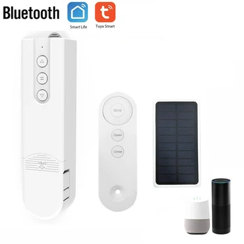  Tuya Smart Blind Motor + Солнечная Панель Bluetooth Автоматические Тени Для Подъема Занавеса Драйвер Пластик
