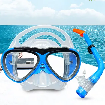  Профессиональные маски для подводного плавания, набор для подводного плавания, силиконовая юбка для взрослых, противотуманные очки, Очки для плавания, снаряжение для бассейна