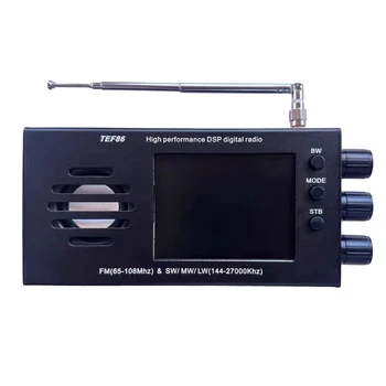  Высокопроизводительное цифровое Радиоприемное устройство TEF86 DSP 65-108 МГц FM И 144-27000 кГц SW/MW/LW С 3,2-дюймовым ЖК-дисплеем Прочный