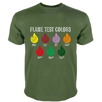  хлопчатобумажная футболка для мальчиков, Модная брендовая футболка, мужская свободная Научная футболка с Испытанием Пламени, Научная Милая Женская футболка