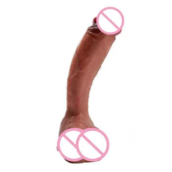  Мягкий реалистичный огромный пенис, бронхиальные вены и видимые кровеносные сосуды, секс-игрушка, Игрушки для взрослых, фаллоимитатор с присоской