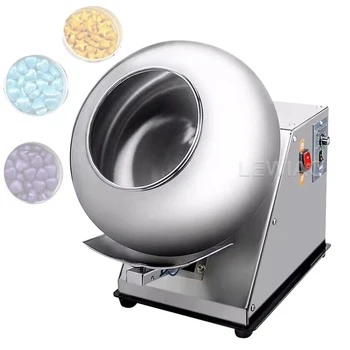  Коммерческая машина для нанесения покрытия на орехи Миндаль Попкорн Арахисовые конфеты Полировальная Сферическая машина