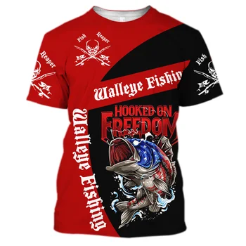  Мужские и женские футболки с 3D-принтом рыбы, модная уличная одежда с принтом морских животных, футболки для рыбалки в стиле хип-хоп, fashiona