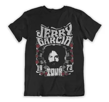  Винтажная футболка Унисекс Группы Jerry Garcia 1973 Tour