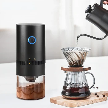  Электрическая кофемолка, автоматическая мельница для зерен, портативная эспрессо-машина для кафе, путешествий, USB-аккумуляторная батарея