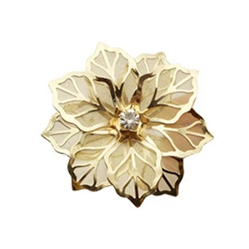  50шт Кольца для салфеток с цветочным дизайном Металлическая Золотая пряжка для салфеток Держатель Кольца для салфеток