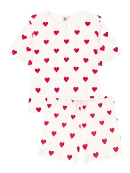  Женский пижамный комплект на День Святого Валентина, футболка с коротким рукавом и принтом в виде сердца, шорты, пижама, одежда для отдыха