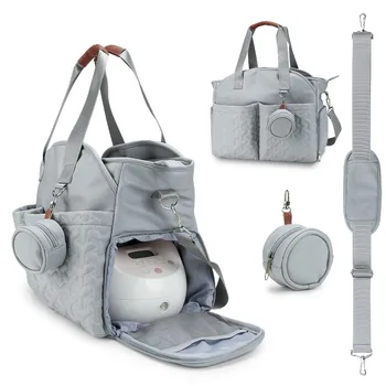  Сумка для молокоотсоса, наплечная ручная сумка для мамы с соской, многофункциональная сумка для мамы и ребенка большой емкости для путешествий