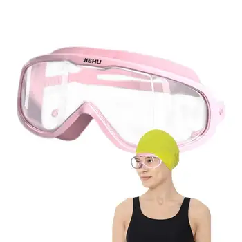  Очки для плавания Взрослые Мужчины Женщины Плавательные Очки высокой четкости с полной Защитой, Регулируемые Обтекаемые Модные плавательные очки
