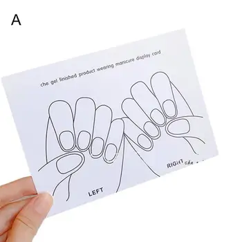  Доски для показа нейл-арта 5шт Полезные Многоразовые 2 Стиля Лак Для ногтей Гель-доски для показа Маникюра Реквизит для фотографий Принадлежности для ногтей