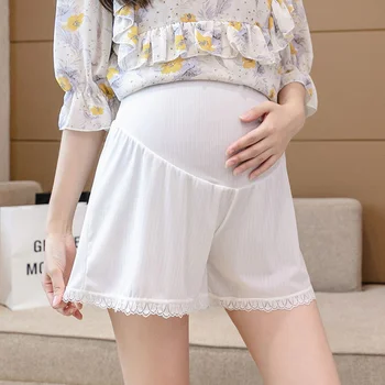  6 цветов Летние Свободные защитные шорты с высокой талией для беременных женщин Плюс размер трусов для беременных Регулируемое нижнее белье для беременных Брюки