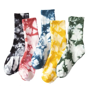  Носки TANABATA Ink в литературном и художественном стиле для мужчин, женские хлопковые дышащие носки INS, монохромные Белые Черные носки в стиле хип-хоп Happy Kpop