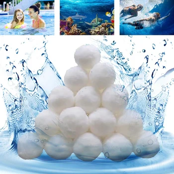 Фильтрующие шарики для бассейна весом 1,5 фунта, фильтрующий материал для бассейна, волокнистый шар для ванн в центре бассейна, долговечный