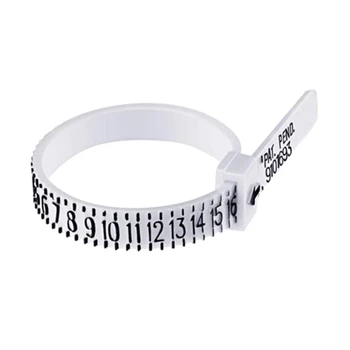  Инструмент для определения размера кольца с катушкой для пальцев, кольцевая линейка, измеритель размера в Великобритании, измеритель размера в США, 11,5 см