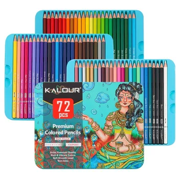  72 Профессиональных масляных карандаша, набор карандашей художника для раскрашивания книг серии Premium Artist Soft для рисования эскизов