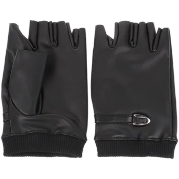  Перчатки круглые на полпальца из искусственной кожи, велосипедные перчатки MTB, гоночные перчатки, перчатки для вождения на мотоцикле, защитное снаряжение из углеродного волокна для мужчин и женщин