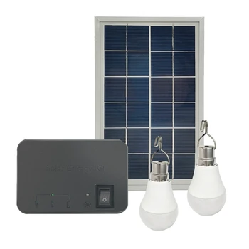  1 комплект солнечной панели для кемпинга, Солнечное зарядное устройство, энергосберегающий солнечный свет, комплект из 2 ламп (A)
