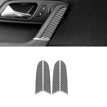  Для Volkswagen CC 2012-2018 Детали для внутренней отделки дверных ручек из мягкого углеродного волокна