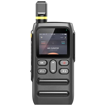  1 комплект JX-700 4G Цифровая Портативная Рация Общего пользования Wi-Fi/Bluetooth Подключение GPS Позиционирование Сверхдлинное Время ожидания Черный ABS