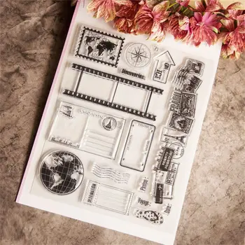  Подарок DIY Craft Изготовление открыток Календарь Шаблон Номер Фотоальбома Силиконовые печати Штамп Печать Прозрачные Штампы