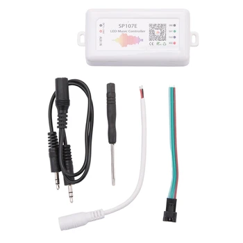  Светодиодный контроллер SP107E Bluetooth Smart APP WS2811 /2812B Светодиодный музыкальный контроллер с затемнением полосы света
