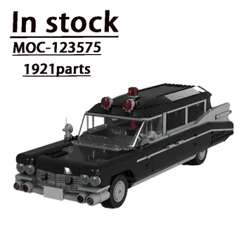  MOC-123575 Черная автомобильная сборка, соединяющая модель строительного блока • Детали 1921 года, строительные блоки, Игрушки для мальчиков на Рождество, Подарочные игрушки на каждый день