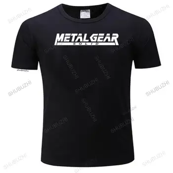  Игра MGS Metal Gear, Мужская футболка с буквенным Принтом, модная брендовая футболка С коротким рукавом, Хлопковая Футболка, Camisetas Masculina